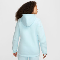Nike Tech Fleece Sportswear Vest Dames Lichtblauw Zwart