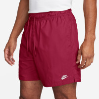 Nike Club Broekje Donkerrood Wit