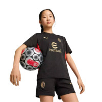 PUMA AC Milan Training Shirt 2024-2025 Kids Black Red Gold