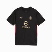 PUMA AC Milan Training Shirt 2024-2025 Kids Black Red Gold