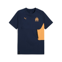 PUMA Olympique Marseille Pumatech Pocket T-Shirt 2024-2025 Blue Orange
