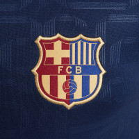 Nike FC Barcelona Pre-Match Trainingsshirt 2024-2025 Kids Donkerblauw Goud