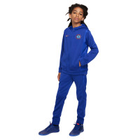 Nike Chelsea Trainingspak Woven Hooded 2024-2025 Kids Blauw Lichtblauw Felrood