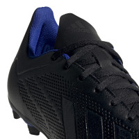 adidas X 18.4 FG Voetbalschoenen Zwart Blauw