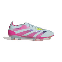 adidas Predator Elite Gras Football Shoes (FG) Light Blue Pink Yellow