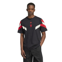 adidas Manchester United Originals T-Shirt 2024-2025 Black Red White