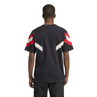 adidas Manchester United Originals T-Shirt 2024-2025 Black Red White