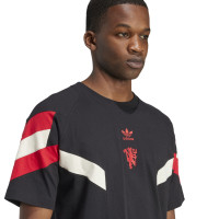 adidas Manchester United Originals T-Shirt 2024-2025 Black Red White