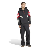 adidas Manchester United Originals Hoodie 2024-2025 Zwart Rood