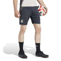 adidas Real Madrid European Training Shorts 2024-2025 Dark Grey Brown White