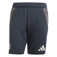 adidas Real Madrid European Training Shorts 2024-2025 Dark Grey Brown White