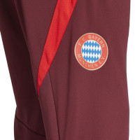 adidas Bayern Munich European Training pants 2024-2025 Burgundy Red White