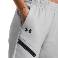 Under Armour Unstoppable Fleece Jogging Suit Full-Zip Hooded Women's Grey Black