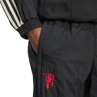 adidas Manchester United Originals Track Trainingsbroek Zwart Wit Rood