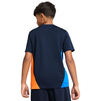 PUMA Olympique Marseille Training Shirt 2024-2025 Kids Dark Blue Orange