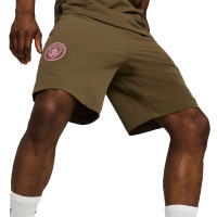 PUMA Manchester City Pumatech Woven Short 2024-2025 Olive Green Brown Pink