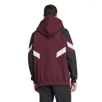 adidas Ajax Originals Hoodie 2024-2025 Bordeauxrood Wit Zwart