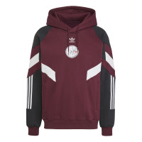 adidas Ajax Originals Hoodie 2024-2025 Bordeauxrood Wit Zwart