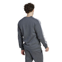 adidas Essentials Crew Sweater Dark Grey White