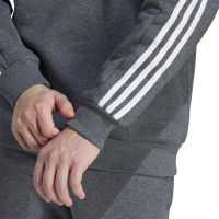 adidas Essentials Crew Sweater Dark Grey White