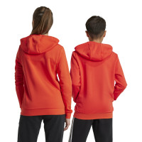 adidas Essentials Big Logo Hoodie Kids Red White