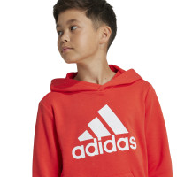 adidas Essentials Big Logo Hoodie Kids Red White