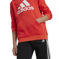 adidas Essentials Big Logo Hoodie Kids Red White