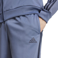 adidas Basic 3-Stripes Tricot Trainingspak Full-Zip Blauw Donkerblauw