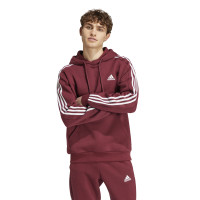 adidas Essentials Fleece Hoodie Joggingpak Bordeauxrood Wit
