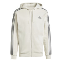 adidas Essentials Fleece Joggingpak Full-Zip Beige Donkergrijs