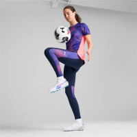 PUMA King Match Grass/Artificial Grass Football Shoes (MG) White Blue Light Pink