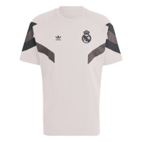 adidas Real Madrid Originals T-Shirt 2024-2025 Beige Bruin Donkergrijs