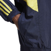 adidas Juventus Originals Training Jacket 2024-2025 Dark Blue Yellow Pink