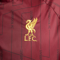 Nike Liverpool Trainingspak Woven Hooded 2024-2025 Bordeauxrood Geel