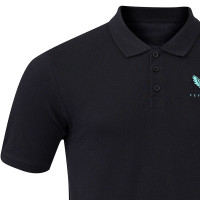 Castore Feyenoord Travel Polo 2024-2025 Zwart Lichtblauw