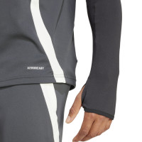 adidas Manchester United Tracksuit 1/4-Zip European 2024-2025 Dark Grey Black Red White