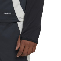 adidas Manchester United Training sweater 1/4-Zip European 2024-2025 Kids Dark Grey Black Red White