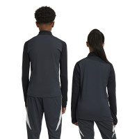 adidas Manchester United Training sweater 1/4-Zip European 2024-2025 Kids Dark Grey Black Red White