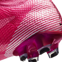 Nike Mercurial SUPERFLY 7 ELITE KM GRAS VOETBALSCHOENEN (FG) Roze Wit