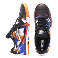 Joma Regate Rebound Zaalvoetbalschoenen (IN) Zwart Oranje Blauw