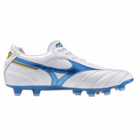 Mizuno Morelia II Pro Gras Football Shoes (FG) White Blue Gold