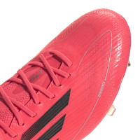 adidas F50 Elite Mid Gras Voetbalschoenen (FG) Felrood Zwart Zilver