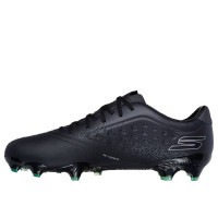 Skechers Razor 1.5 Academy Gras Football Shoes (FG) Black Silver Green