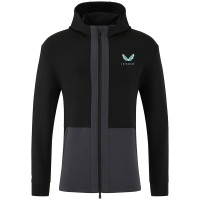 Castore Feyenoord Travel Trainingspak Full-Zip 2024-2025 Zwart Donkergrijs Lichtblauw