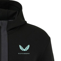 Castore Feyenoord Travel Vest 2024-2025 Zwart Donkergrijs Lichtblauw