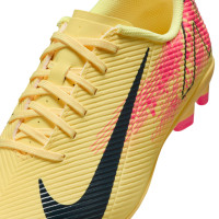 Nike Mercurial Vapor 16 Mbappé Club Gras / Kunstgras Voetbalschoenen (MG) Kids Geel Roze Oranje