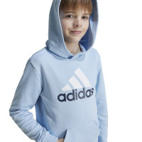 adidas Essentials Big Logo Hoodie Kids Light Blue White Black