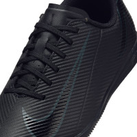 Nike Mercurial Vapor 16 Club Zaalvoetbalschoenen (IN) Kids Zwart Donkergroen