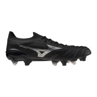 Mizuno Morelia Neo IV Beta Elite IJzeren-Nop Voetbalschoenen (SG) Zwart Zilver