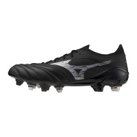 Mizuno Morelia Neo IV Beta Elite IJzeren-Nop Voetbalschoenen (SG) Zwart Zilver
